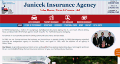 Desktop Screenshot of janicekinsurance.com